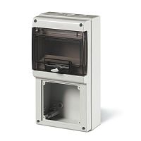 Щит комбинированный навесной M340, 8M + 1x 136x125mm, 184x340x106mm, IP66, серия DOMINO | код 672.2200 | Scame