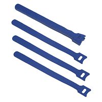 Cabeus CLAMP-180-BL Хомут для кабеля, липучка с мягкой застежкой, 180x14 мм, синий (10 шт.) | код 9357c | Cabeus