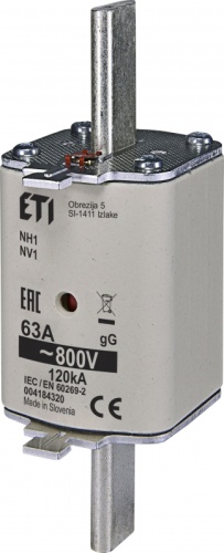 Предохранитель NH-1/gG 100A 800V | код 004184488 | ETI