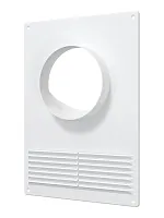 Площадка торцевая пластиковая с решеткой 180х250 фланец D110 | код 110ПТПР | ERA