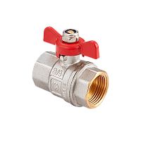 Кран шаровый 1/2' ВВ ручка бабочка | код BV.513.04 | MVI