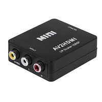 Конвертер 3 RCA на HDMI, пластик, черный REXANT | код 17-6939 | REXANT