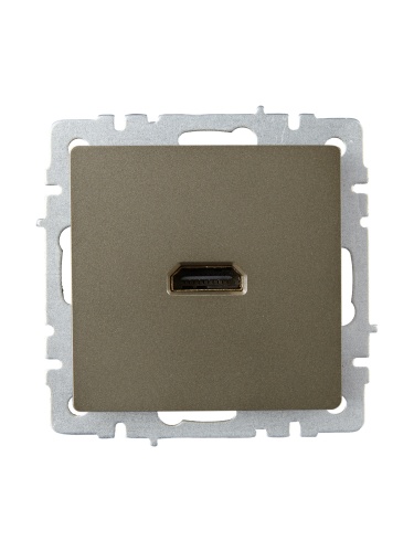 BRITE Розетка HDMI РHDMI-0-БрШ шампань | код BR-H10-K37 | IEK фото 7