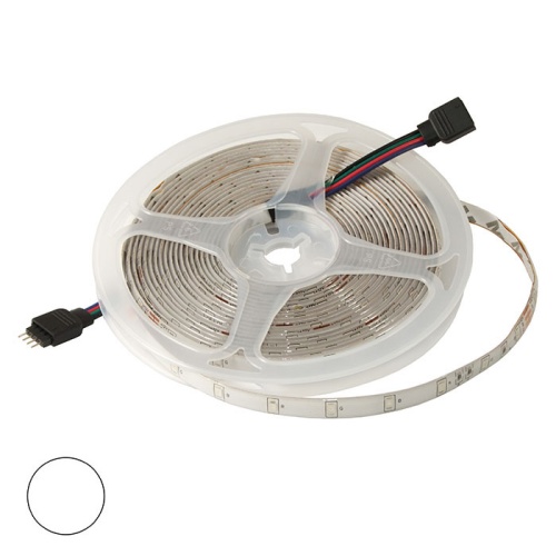 Светодиодная лента RUICHI, 2835, 300 LED, IP65, 12 В, цвет белый тёплый, длина 5 м | код 109729 | Ruichi