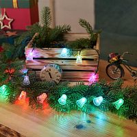 Гирлянда светодиодная "Колокольчики" 20LED RGB 2.8м с контроллером | код 303-062 | Neon-Night