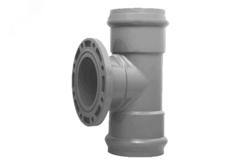 Тройник с металлическим фланцем 110x80 мм. 90 градусов | код 2181140 | Хемкор Тройник с металлическим фланцем 110x80 мм. 90 градусов | код 2181140 | Хемкор