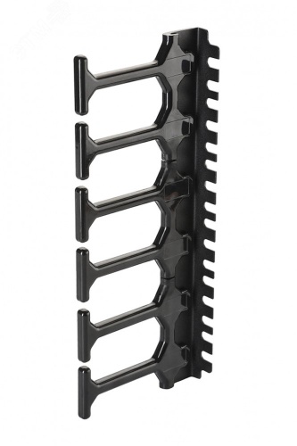 Организатор вертикальный Zero-U, 6U, с пластиковыми пальцами | код 60A-18-06-16-09BL | Eurolan