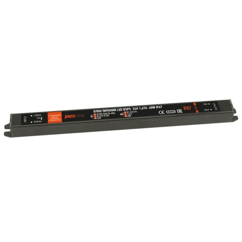 Драйвер светодиодный LED 24V 1,67A 40W (new) влагозащищенный IP67 | код 5018495 | JazzWay