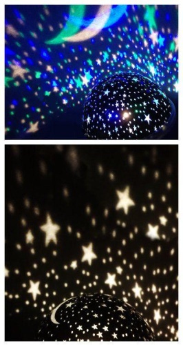 Светильник настольный KD-828 C02 LED 6.5Вт 230В 360лм сенс.рег.ярк. CCT RGB-ночник "Звездн. небо" черн. Camelion 13007 фото 2