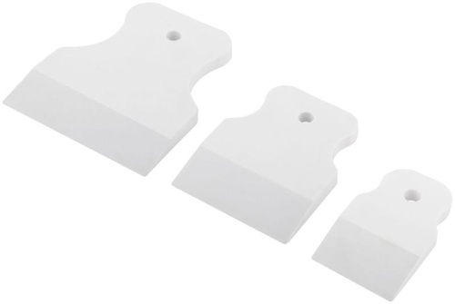 Шпатель резиновый белый, набор 3 шт(40/60/80 мм) | код 6867 | FIT фото 2 Шпатель резиновый белый, набор 3 шт(40/60/80 мм) | код 6867 | FIT фото 2