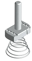 STRUT-болт 12х40 с конусной пружиной TDZ EKF | код stbkp12x40-TDZ | EKF