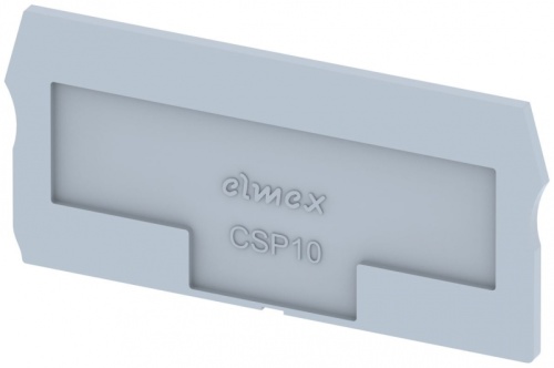 Концевая пластина для клемм, серая CSP10-GREY | код 3910870000 | Elmex