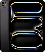 Планшет Apple iPad Pro 2024 A2837 M4 9C RAM8Gb ROM512Gb 11 OLED 2420x1668 5G eSIM iOS черный космос 12Mpix 12Mpix BT WiFi 9hr | код 2032097 | APPLE