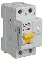 Устройство защиты от дугового пробоя с автоматическим выключателем (УЗДП) 1P+N C 40А KARAT IEK KA-DP11-1-040-C