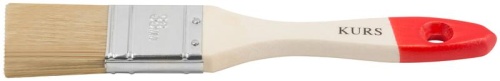 Кисть флейцевая "Оптима" 1.5дюйм (38мм) натур. свет. щетина деревянная ручка КУРС 00814 фото 4 Кисть флейцевая "Оптима" 1.5дюйм (38мм) натур. свет. щетина деревянная ручка КУРС 00814 фото 4