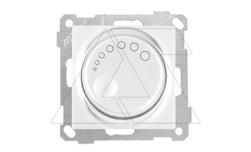 21 - Светорегулятор (RL) с подсветкой, поворотный, 600 Вт, белый | код 2100-440-0201 | Mutlusan