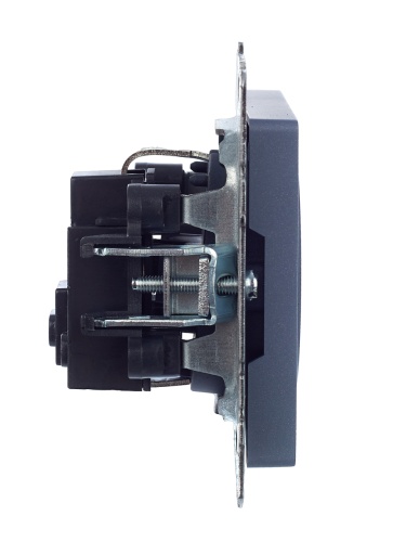 BRITE Розетка 1-местная с заземлением без защитных шторок 16А РС11-1-0-БрМ маренго | код BR-R11-16-K35 | IEK фото 5