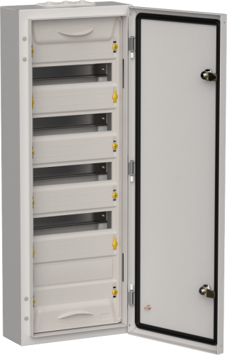 TITAN 5 Корпус мет. ЩРн-60 (1х60) 835х310х140 IP54 сер IEK | код TI5-50-N-060-54-7035 | IEK