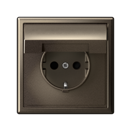 ARTGALLERY РОЗЕТКА с заземл. со шторк. с крышк., 16А, IP20, механизм, быстрозажимные клеммы, мокко | код GAL000646S | Systeme Electric фото 3