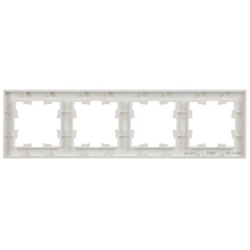 BRITE Рамка 4-местная РУ-4-БрБ белый | код BR-M42-K01 | IEK фото 7