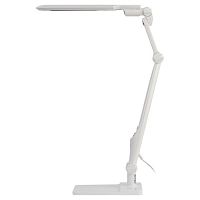 Светильник настольный светодиодный NLED-497-12W-W на струбцине и с основанием белый | код Б0052770 | ЭРА