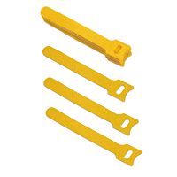 Cabeus CLAMP-125-YL Хомут для кабеля, липучка с мягкой застежкой, 125x14 мм, желтый (10 шт.) | код 9343c | Cabeus