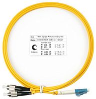 Cabeus FOP(d)-9-LC-FC-1m Шнур оптический duplex LC-FC 9/125 sm 1м LSZH | код 7332c | Cabeus