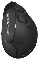 Мышь Оклик 990MW черный оптическая (2400dpi) silent беспроводная BT/Radio USB для ноутбука (9but) | код 1533172 | Oklick