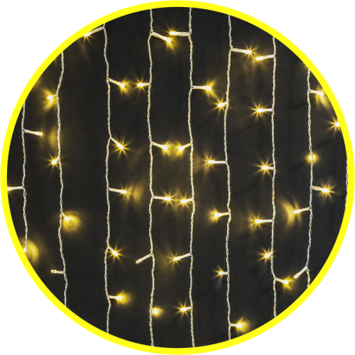 Гирлянда новогодняя светодиодная NGF-С03-02 занавес WW 400 2х3м IP20 TR | код 93670 | Navigator Group Гирлянда новогодняя светодиодная NGF-С03-02 занавес WW 400 2х3м IP20 TR | код 93670 | Navigator Group