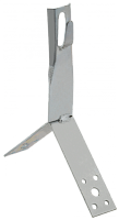 Дер. пр. кр. 6-8мм конька h=100мм оц. сталь IEK | код ZDP80-11-4-68-100 | IEK