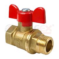 Кран шаровой 11Б27фт1М 3/4' ВН ручка бабочка | код VF.218.LB1.034 | VALFEX-T