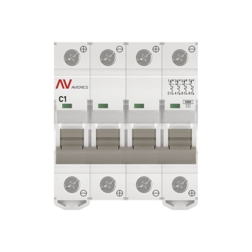 Выключатель автоматический AV-10 DC 4P 1A (C) 10kA EKF AVERES | код mcb10-DC-4-01C-av | EKF фото 4 Выключатель автоматический AV-10 DC 4P 1A (C) 10kA EKF AVERES | код mcb10-DC-4-01C-av | EKF фото 4