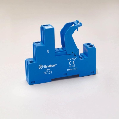 Розетка с винтовыми клеммами (с зажимной клетью) для реле 46.61, применяются модули 86.30, 99.02 | код 97017SMA | Finder