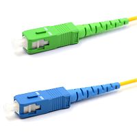 Патч-корд оптический переходной (SM), 9/125 (OS2), SC/APC-SC/UPC, (Simplex), LSZH, 3м | код 50-2052 | REXANT