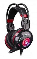 Наушники с микрофоном A4Tech Bloody G300 черный/красный 1.8м мониторные оголовье (G300 BLACK+RED) | код 319663 | A4TECH