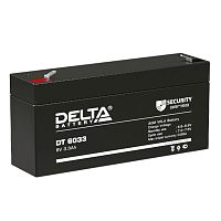 Аккумулятор ОПС 6В 3.3А.ч | код DT 6033 (125мм) | Delta