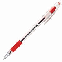Ручка шариковая масляная с грипом BRAUBERG Model-XL ORIGINAL, КРАСНАЯ, узел 0,7 мм, линия письма 0,35 мм, 143244 | код 143244 | BRAUBERG
