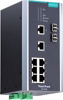 Коммутатор PT-510-MM-LC-24 IEC 61850-3 managed DIN-Rail switch, 8 x 10/100BaseT(X), 2 x 100BaseFX MM, LC connectors, 1 power su | код 00-06074492 | MOXA