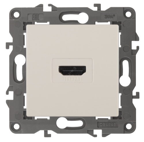 Розетка HDMI, Эра Elegance, сл.кость, 14-3114-02 | код Б0034333 | ЭРА Розетка HDMI, Эра Elegance, сл.кость, 14-3114-02 | код Б0034333 | ЭРА
