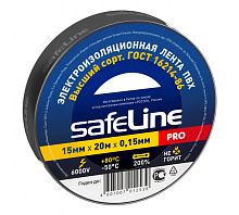 Изолента ПВХ черная 15мм 20м Safeline | код 9360 | SafeLine