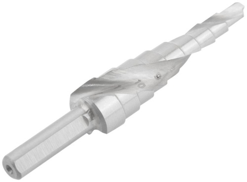 Сверло ступенчатое HSS по металлу, спиральный профиль, 9 ступеней, 4-12 мм | код 36365 | FIT фото 5 Сверло ступенчатое HSS по металлу, спиральный профиль, 9 ступеней, 4-12 мм | код 36365 | FIT фото 5