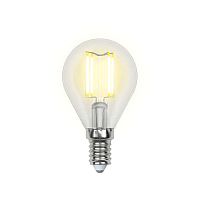 Лампа светодиодная LED-G45-6Вт/WW/E14/CL GLA01TR прозр. Uniel UL-00002201