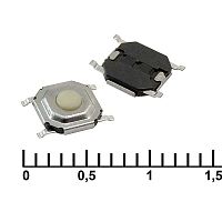 Тактовая кнопка RUICHI IT-1187, 4.1x4.1x1.5 мм, OFF-(ON), 50 мА, 12 В, 100 мОм | код 83333 | Ruichi