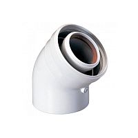 Отвод 45 град. коаксиальный d 60-100 мм | код KHG71410161- | Baxi