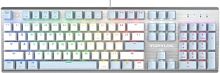 Клавиатура A4Tech Fstyler FS100 Neon механическая синий/белый USB for gamer LED (FS100) | код 2000258 | A4TECH