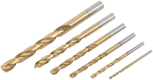 Набор сверл HSS по металлу титановое покрытие 6шт ( 2-3-4-5-6-8мм) FIT 34213 фото 6
