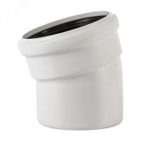 Отвод канализационный 50х15 град. белый | код 559400 | Ostendorf