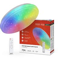 Светильник светодиодный COMFORT FROST-RGB 75Вт 230В 3000-6500К 4400лм 495х85мм с пультом ДУ | код 4690612044644 | IN HOME