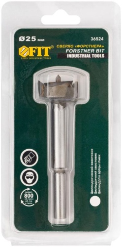 Сверло Форстнера (фреза) с карбидными вставками 25мм FIT 36524 фото 3 Сверло Форстнера (фреза) с карбидными вставками 25мм FIT 36524 фото 3