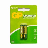Солевые батарейки GP GreenCell 24G AAA - 2 шт. в блистре 24G-2CR2 | код 4891199000348 | GP Batteries